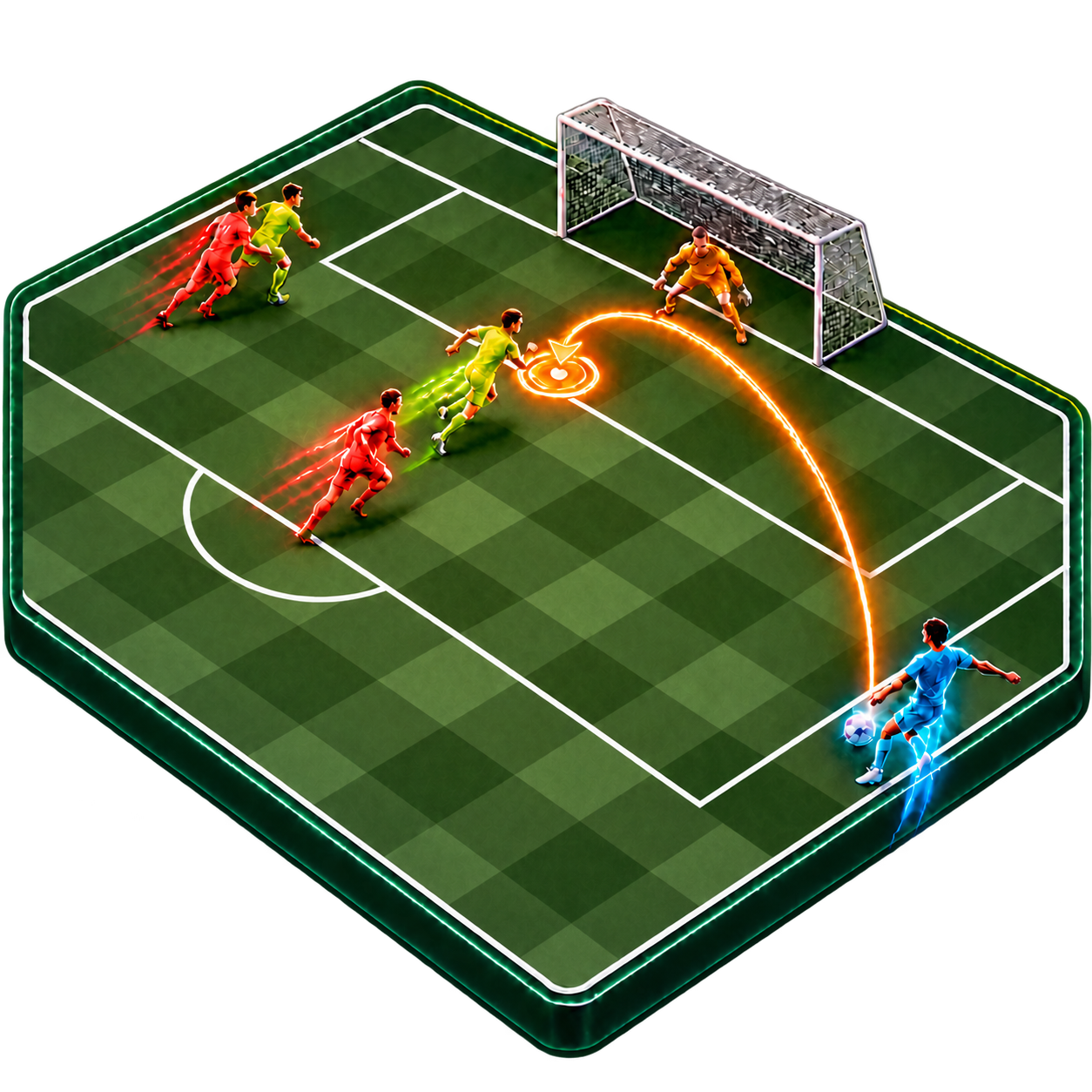 Pinpoint Cross winger decision-training artwork